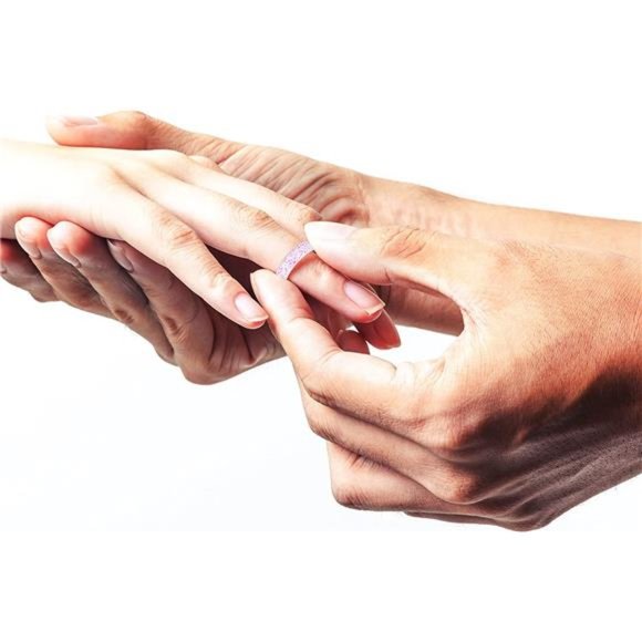 10-Pack Thin Stackable Silicone Wedding Rings for Women - Picture 4 of 7